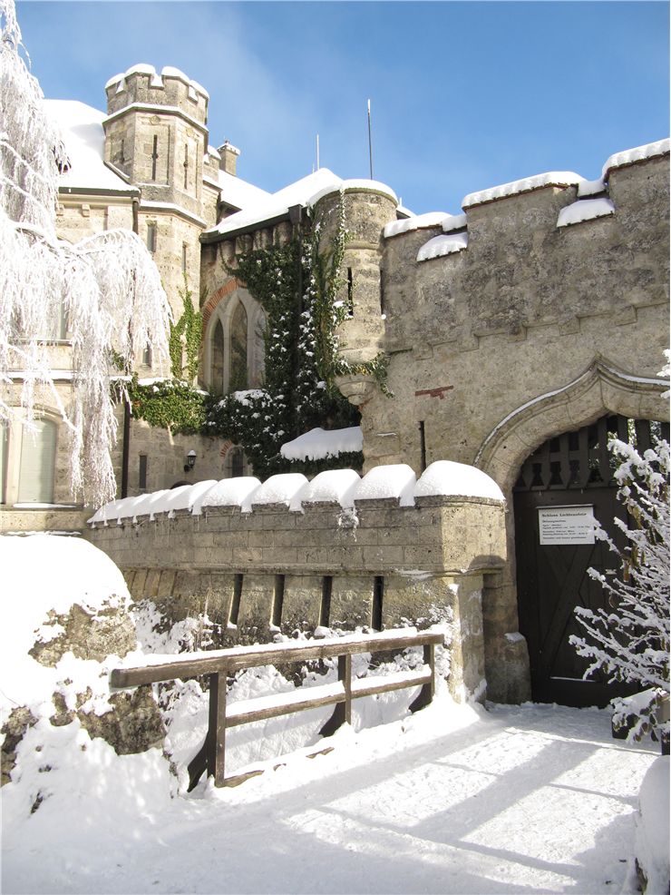 Lichtenstein Castle Entrance Area